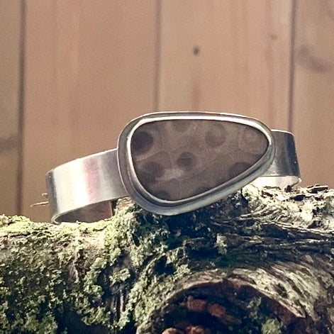 Freeform Petoskey Stone Bracelet